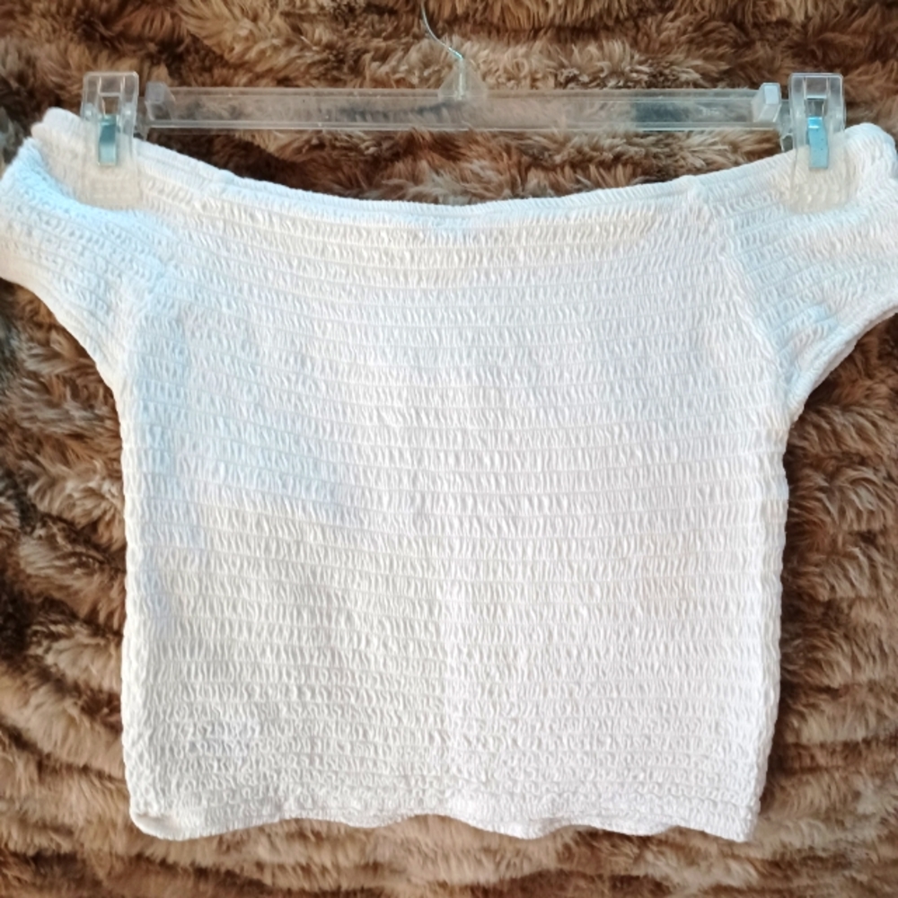 Guess, off the shoulder top
